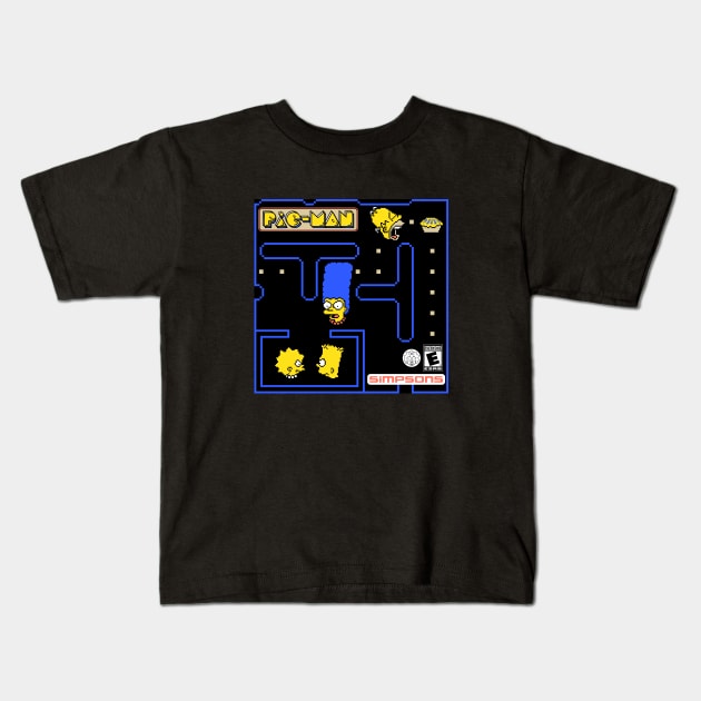 Pie-Man Kids T-Shirt by ManicMonkeyPix